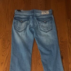 True Religion Sz 32 Ricky SN Flap Relaxed Straight Jeans